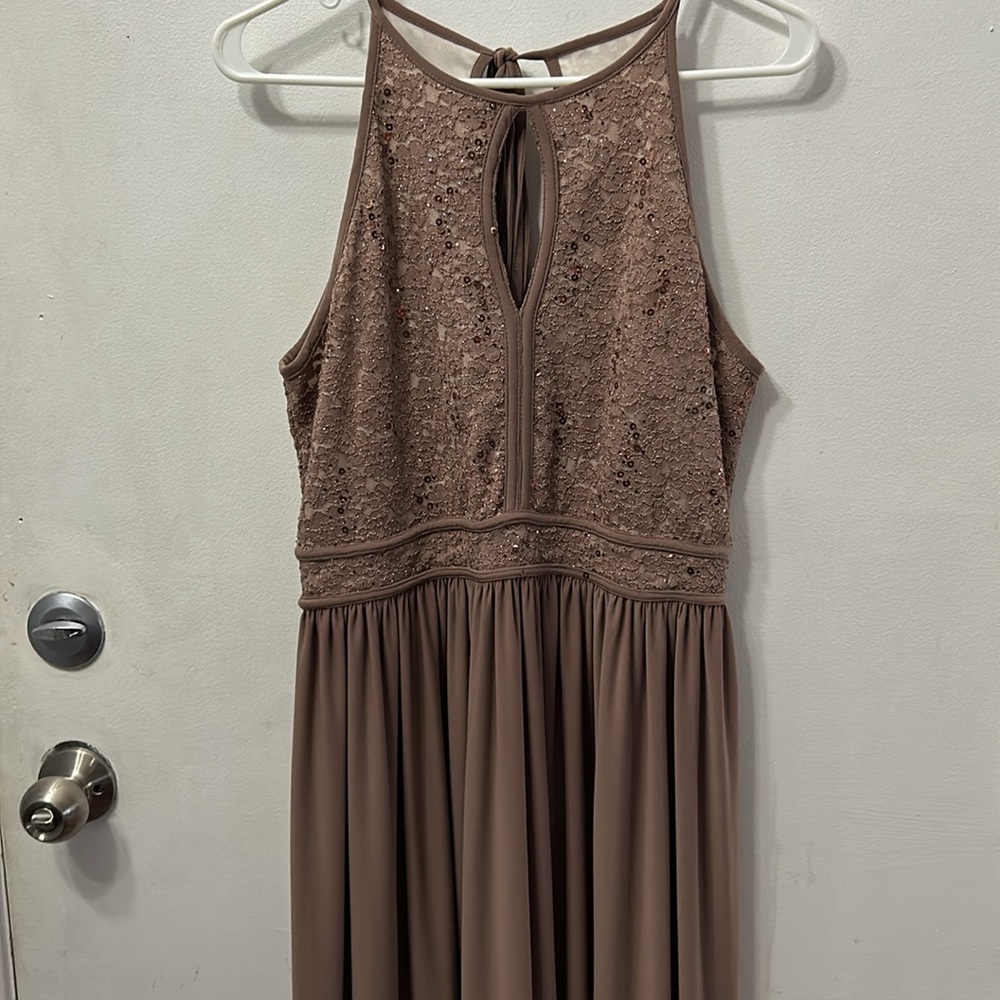Morgan & Co. Long Brown Dress Size 10-12